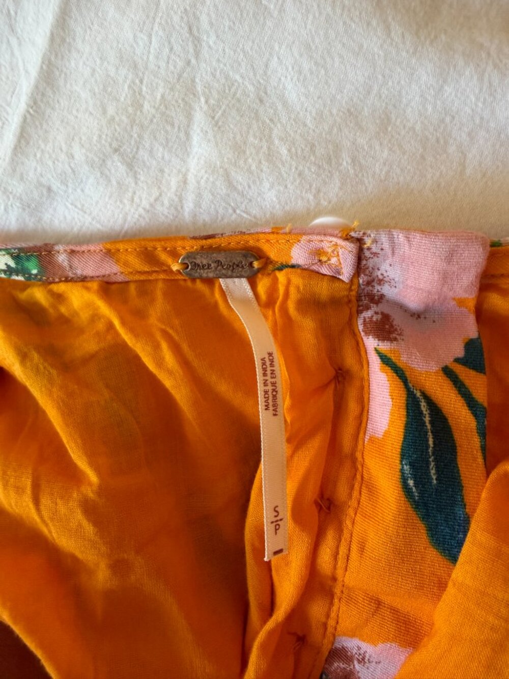 Free People Finer Things midi maxi dress in Sunshine Combo size S - Picture 6 of 7